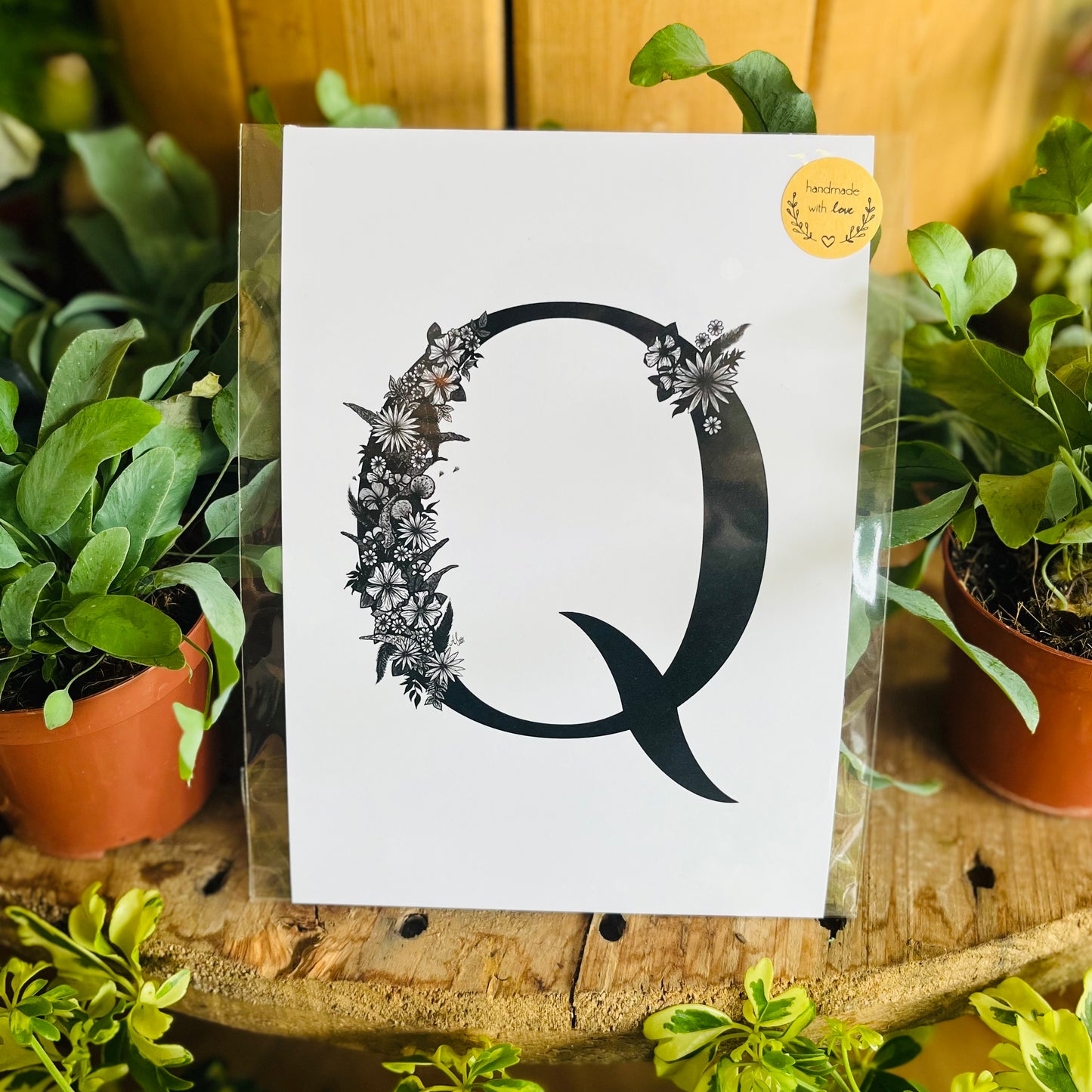 A6 Floral Alphabet Print - Beastberry Designs