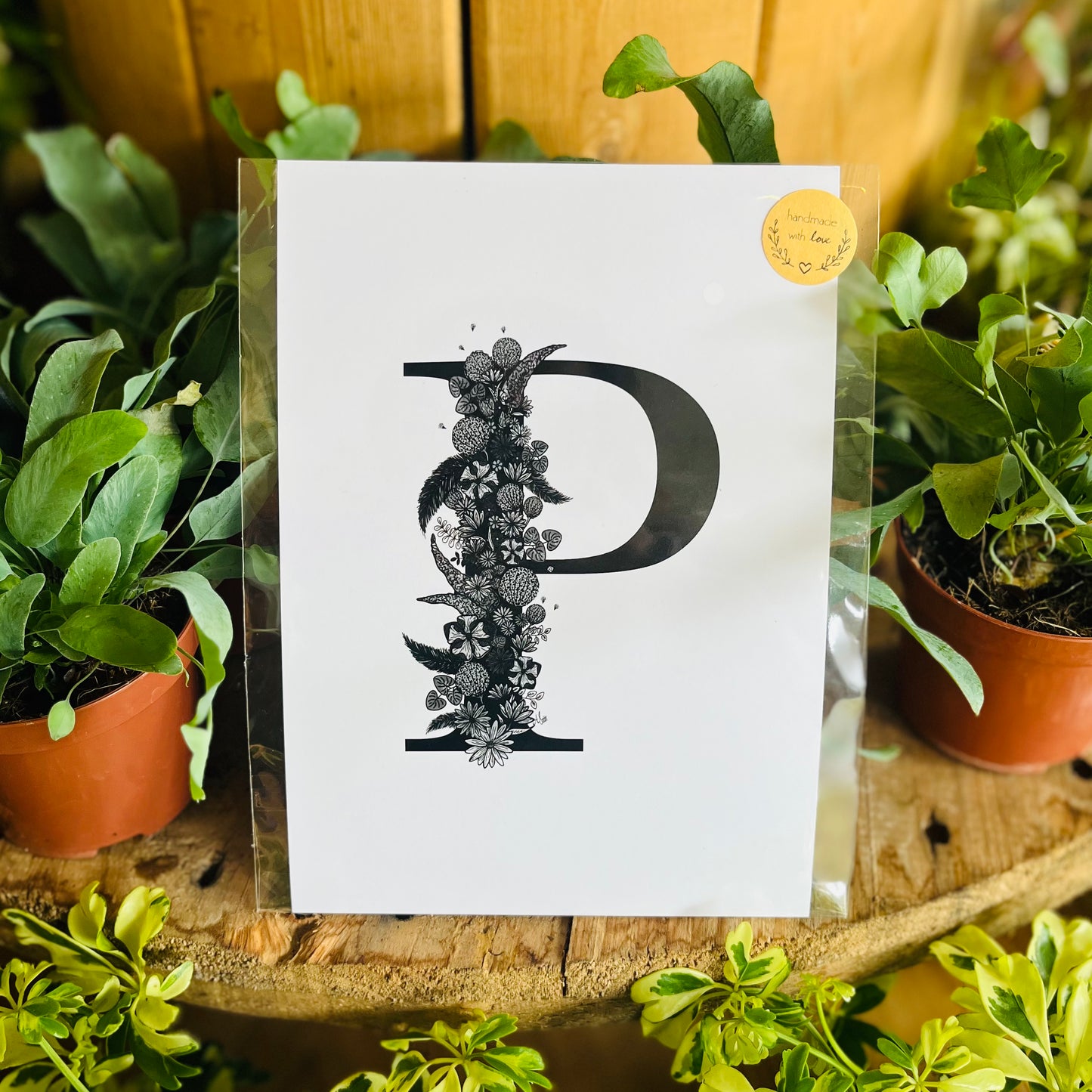 A6 Floral Alphabet Print - Beastberry Designs