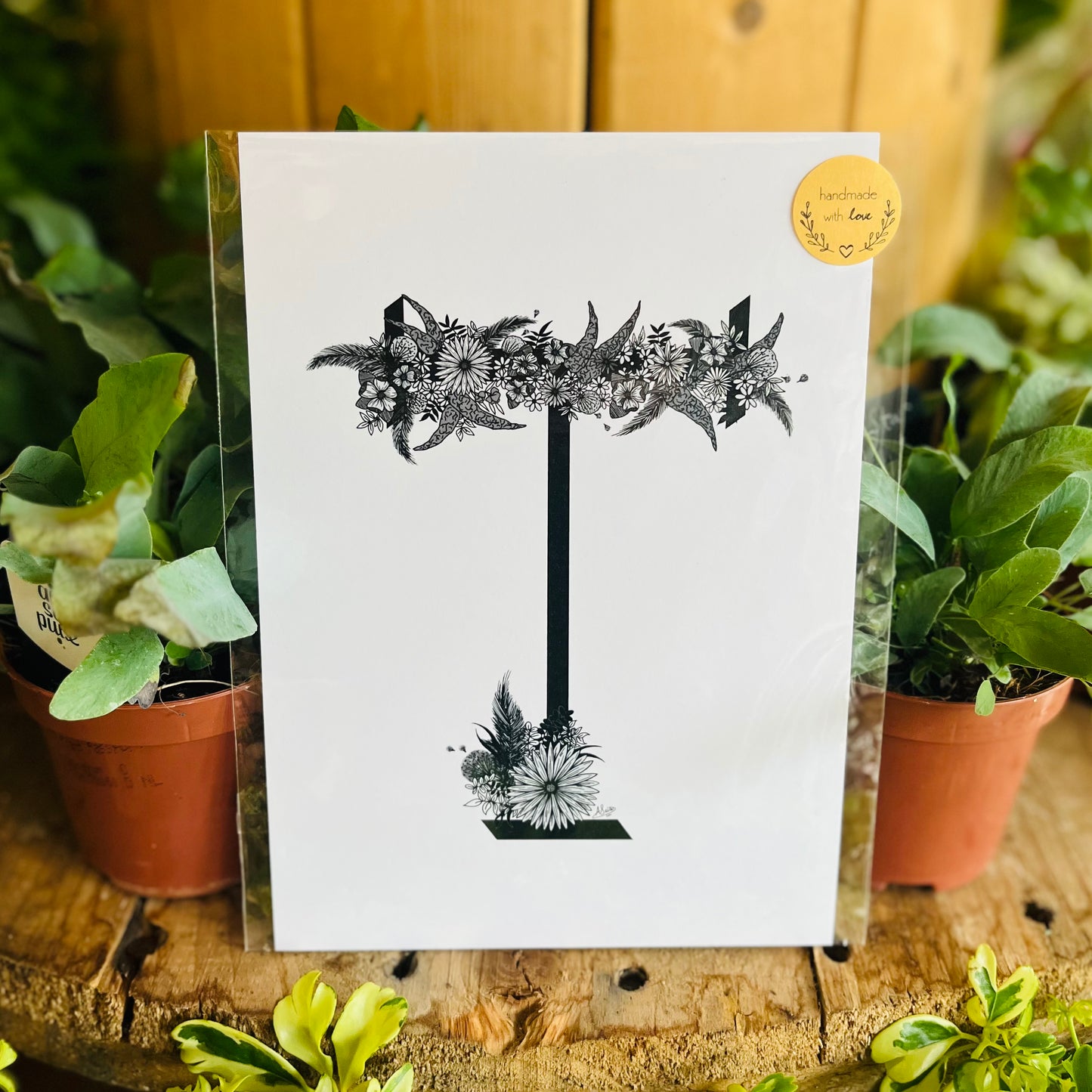 A6 Floral Alphabet Print - Beastberry Designs