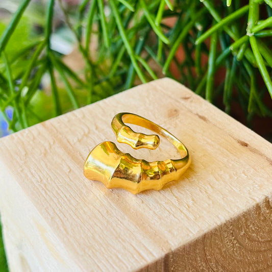 'Strength' Gold Vermeil Ring - YAAYAA London