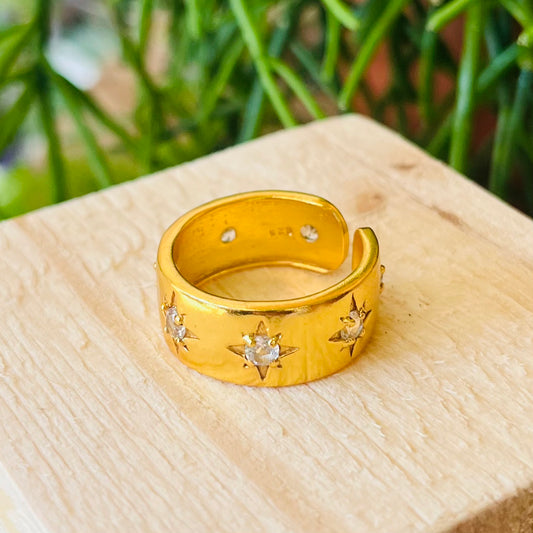 Gemstone Gold Vermeil Ring - YAAYAA London