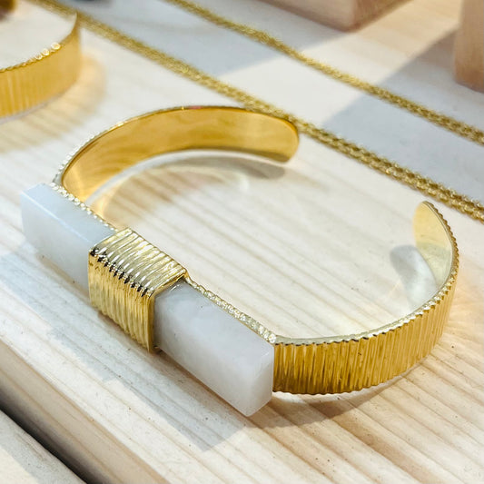 Gold Cuff Bracelet - YAAYAA London