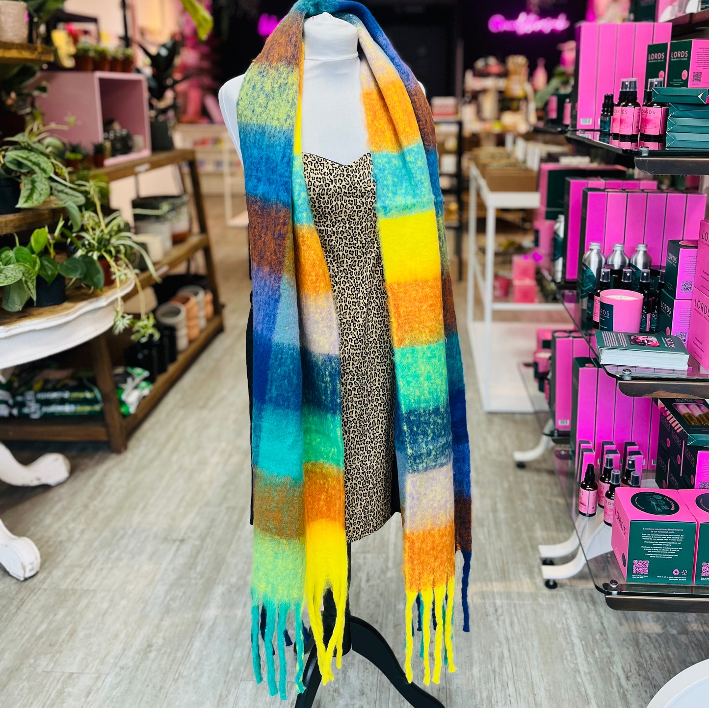 Miss Sparrow Autumnal Multicolour Thick Scarf