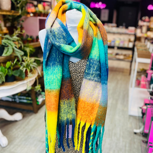 Miss Sparrow Autumnal Multicolour Thick Scarf