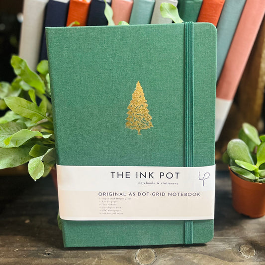 Forest Green Dotted Bullet Journal - The Ink Pot