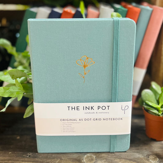 Teal Dotted Bullet Journal