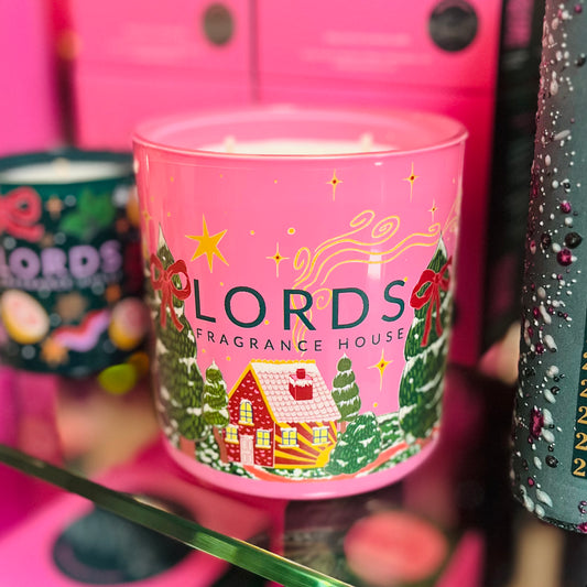 3 Wick Christmas Painted Candle - Lords Fragrance House