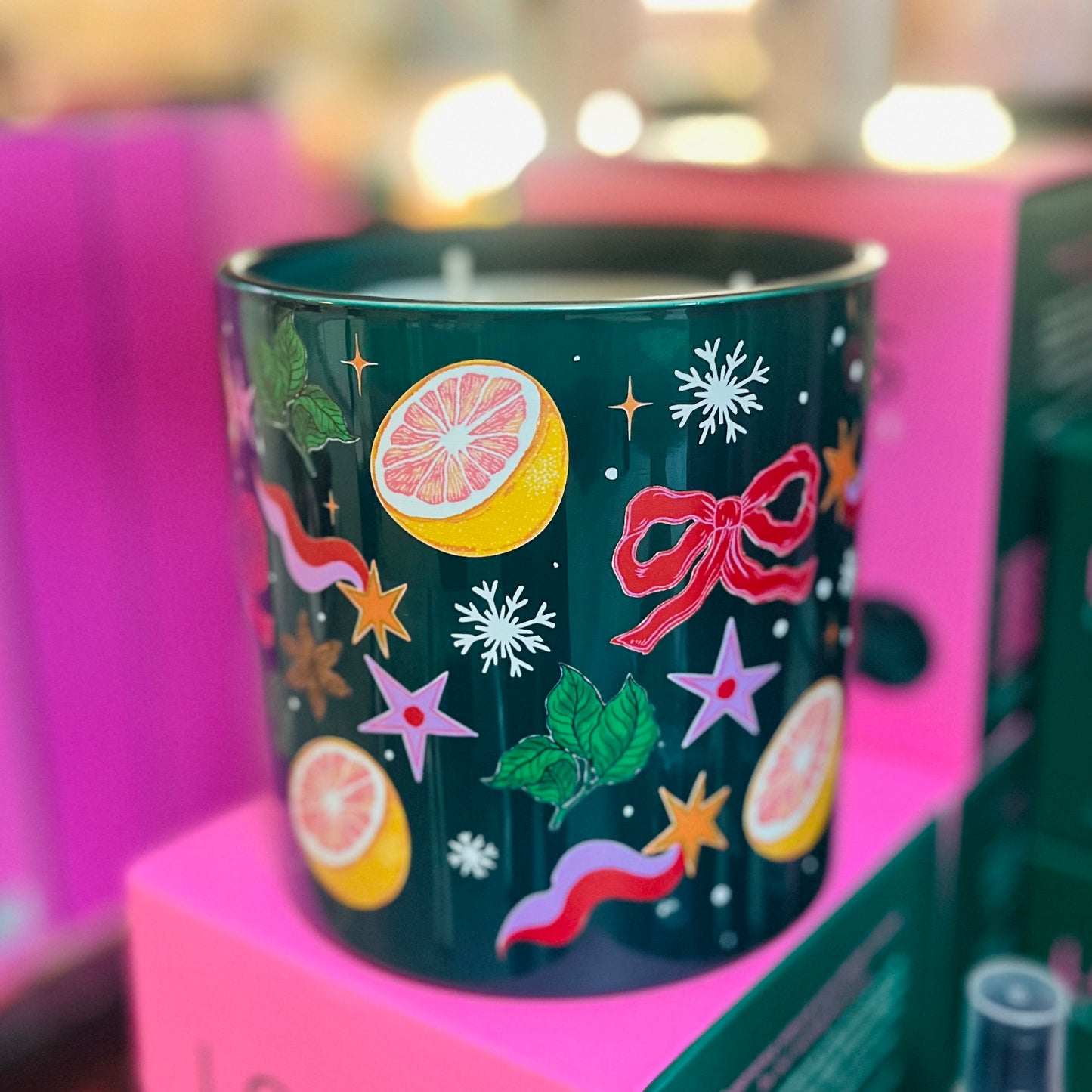 3 Wick Christmas Painted Candle - Lords Fragrance House