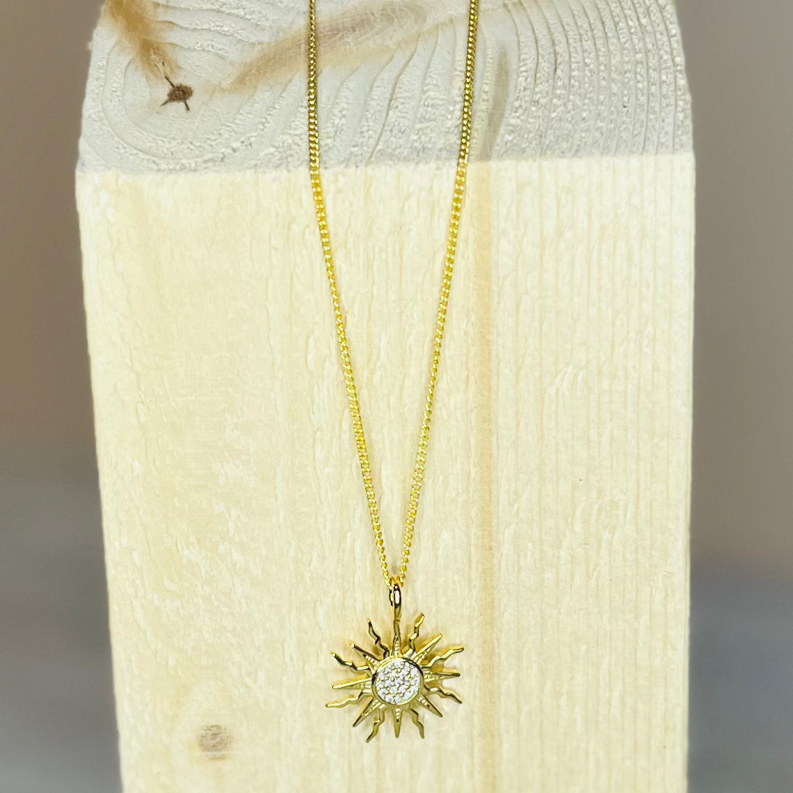 Gold Sun Necklace