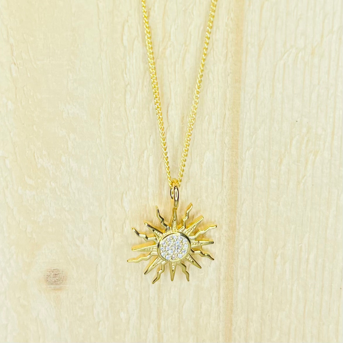 Gold Sun Necklace