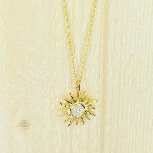 Gold Sun Necklace