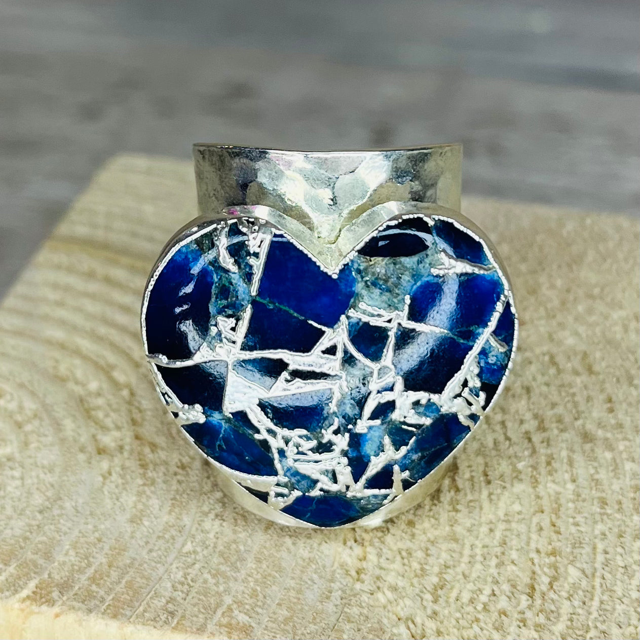 Molten Heart Silver Ring - YAAYAA London