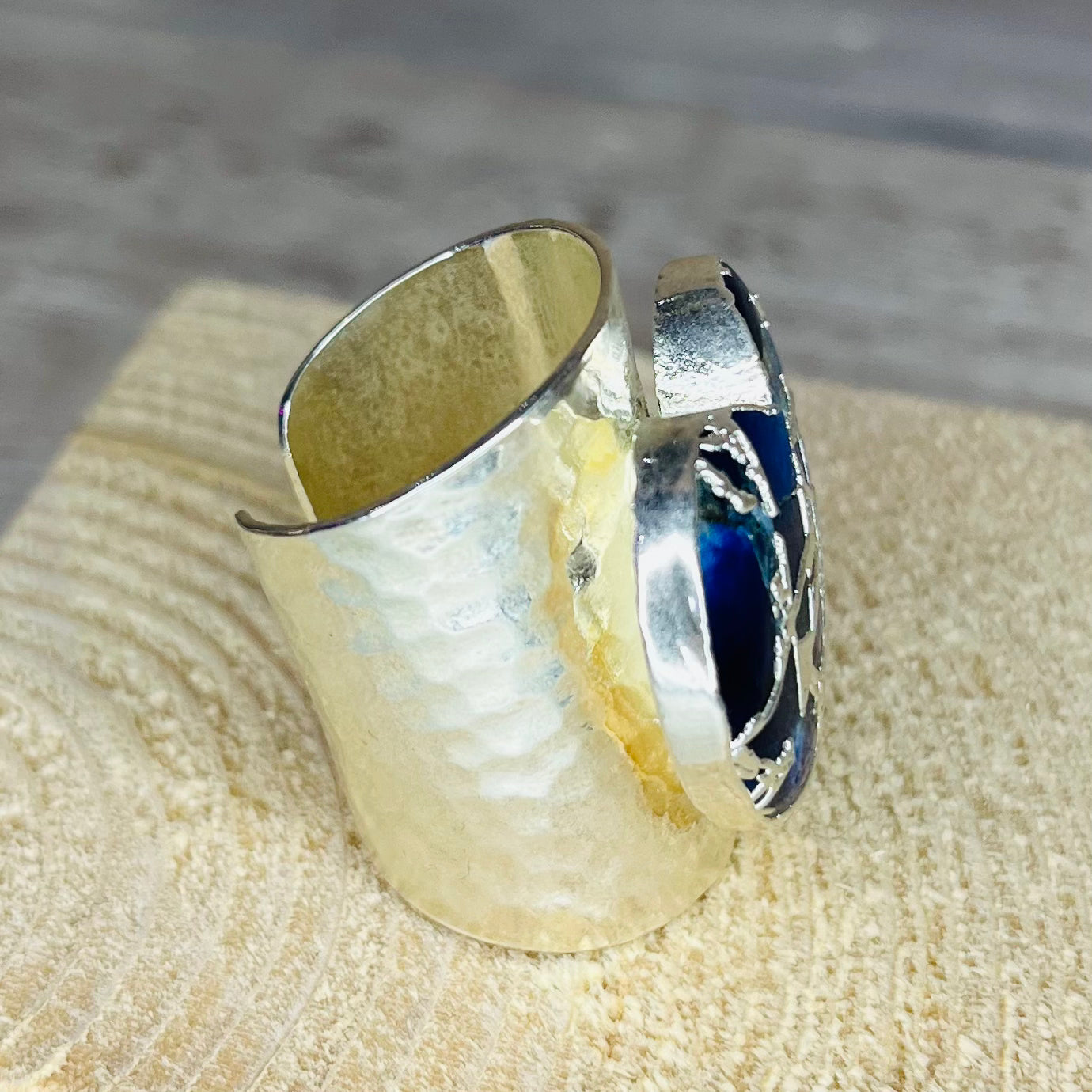 Molten Heart Silver Ring - YAAYAA London