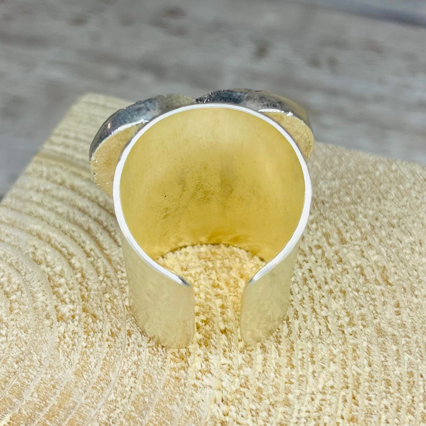 Molten Heart Silver Ring - YAAYAA London