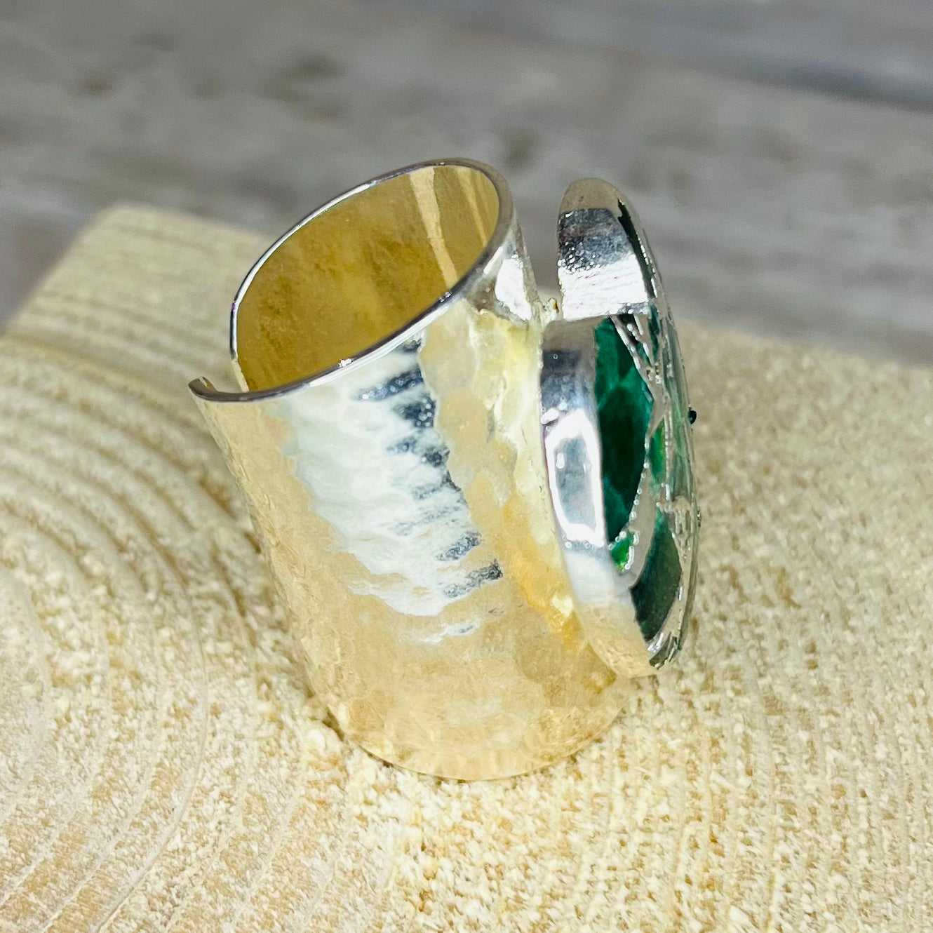 Molten Heart Silver Ring - YAAYAA London