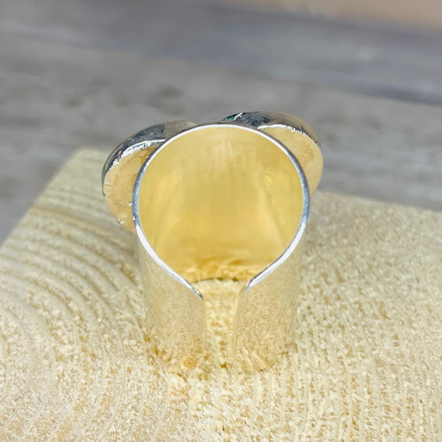 Molten Heart Silver Ring - YAAYAA London