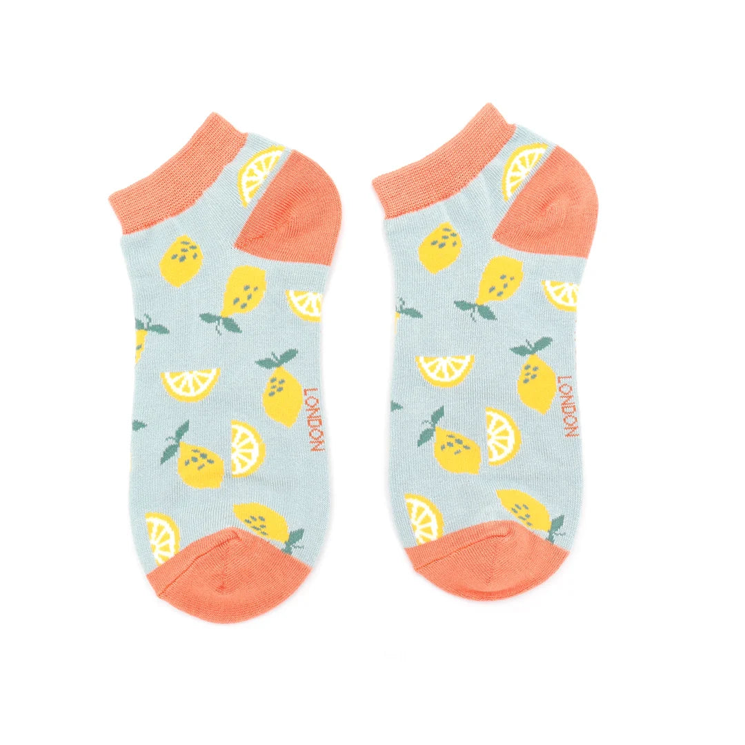 Lemons Bamboo Trainer Socks