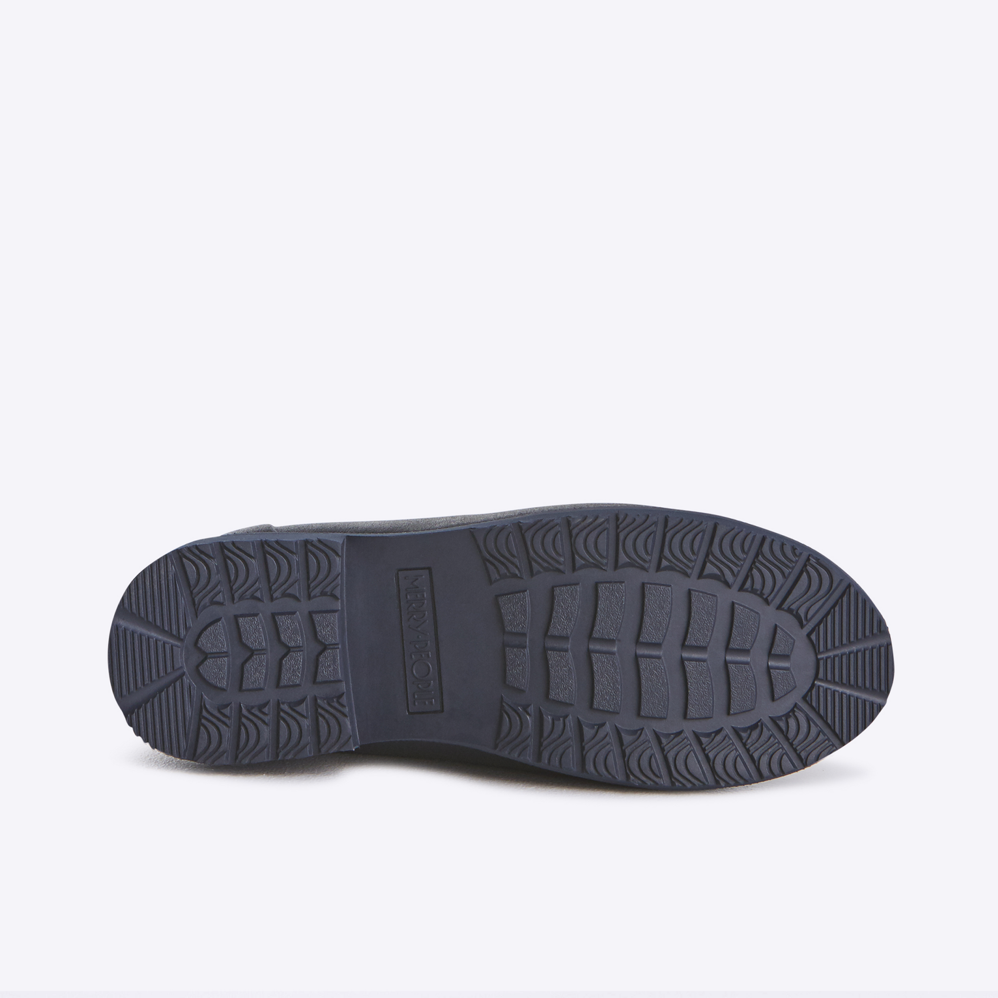 Black sole of a shoe on a white background