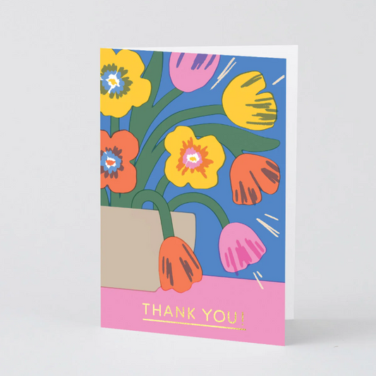 Thank You Tulips Greetings Card