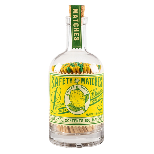 Lemon Stamp Bottle Matches