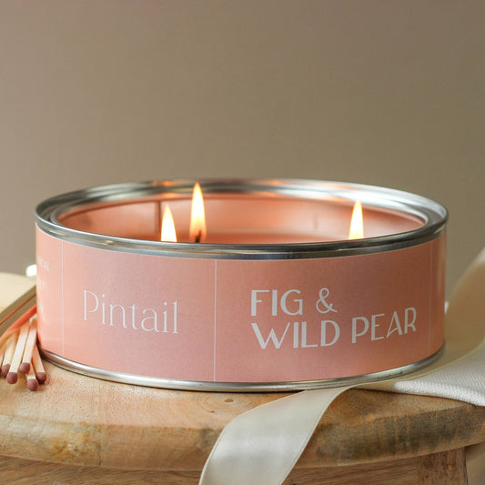 Fig and Wild Pear Triple Wick Candle | Large Fruity Candles