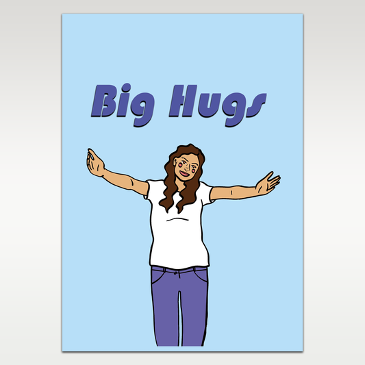 Big Hugs Greetings card