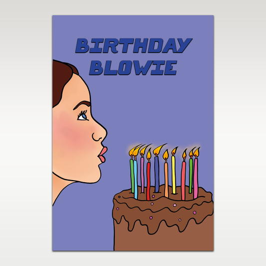 Birthday Blowie Greetings card