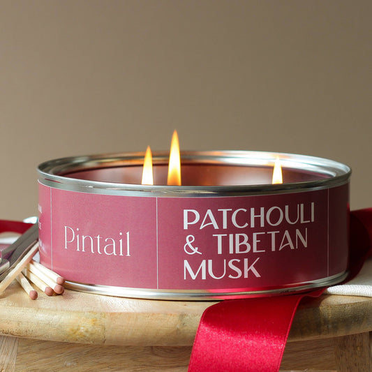 Patchouli and Tibetan Musk Triple Wick Candle | Large Candle
