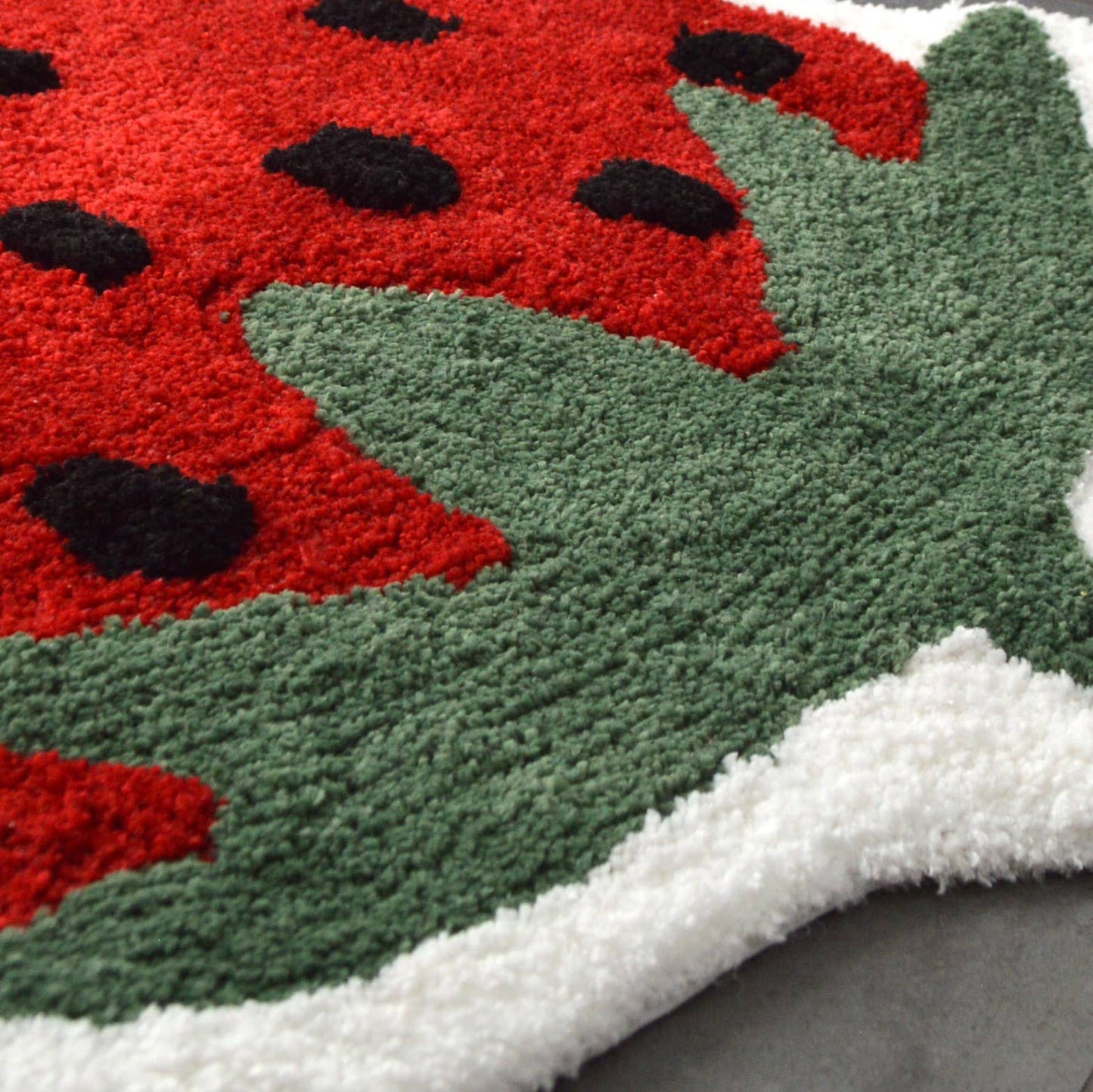 Strawberry Bath Mat Non Slip - Soft, Large Bathroom Rug