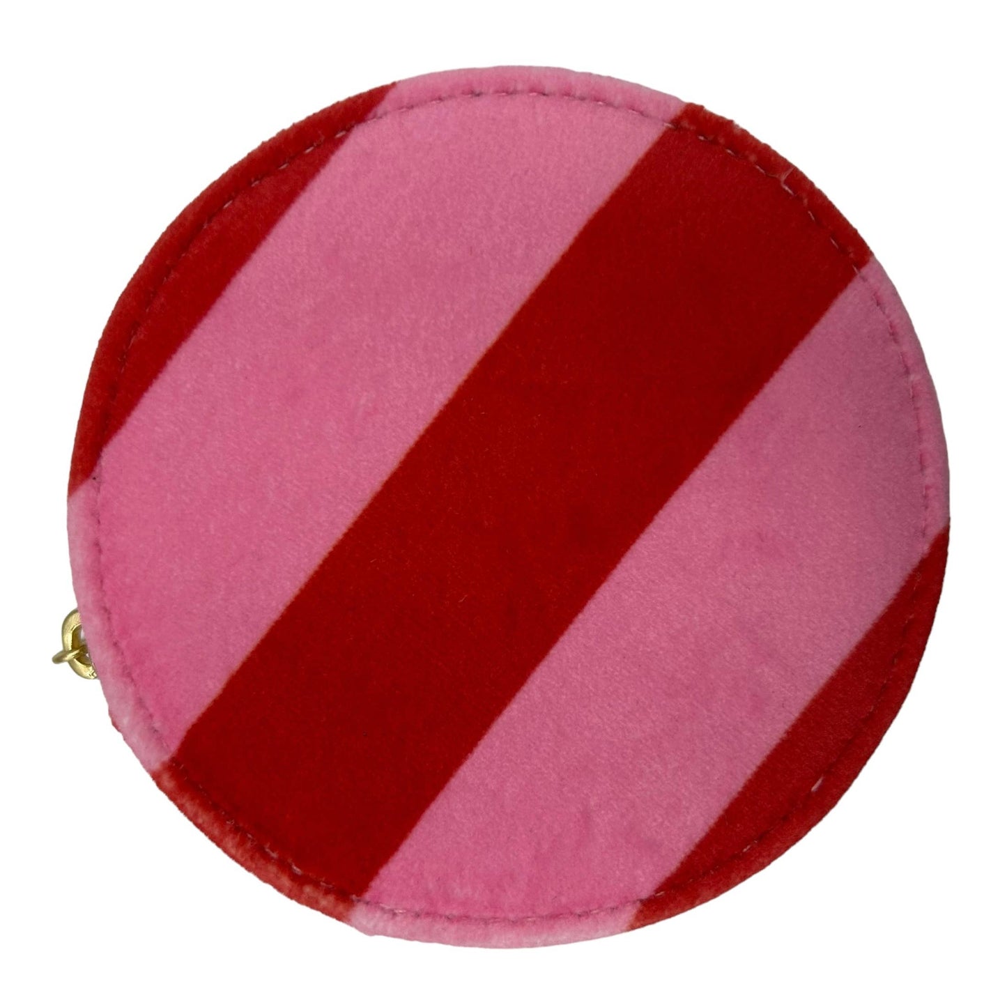 Pink Striped Jewellery Travel Pot