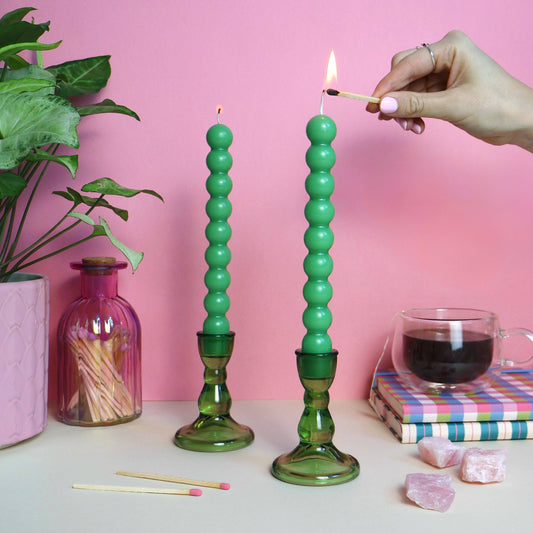 Bobble Candle and Glass Holder
