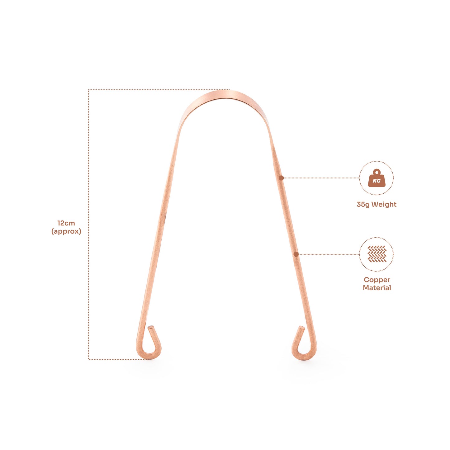 Copper Tongue Scraper Cleaner