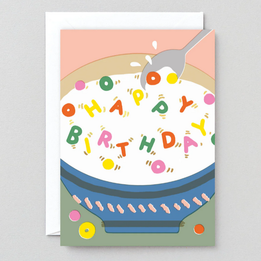 Happy Birthday Cereal Card