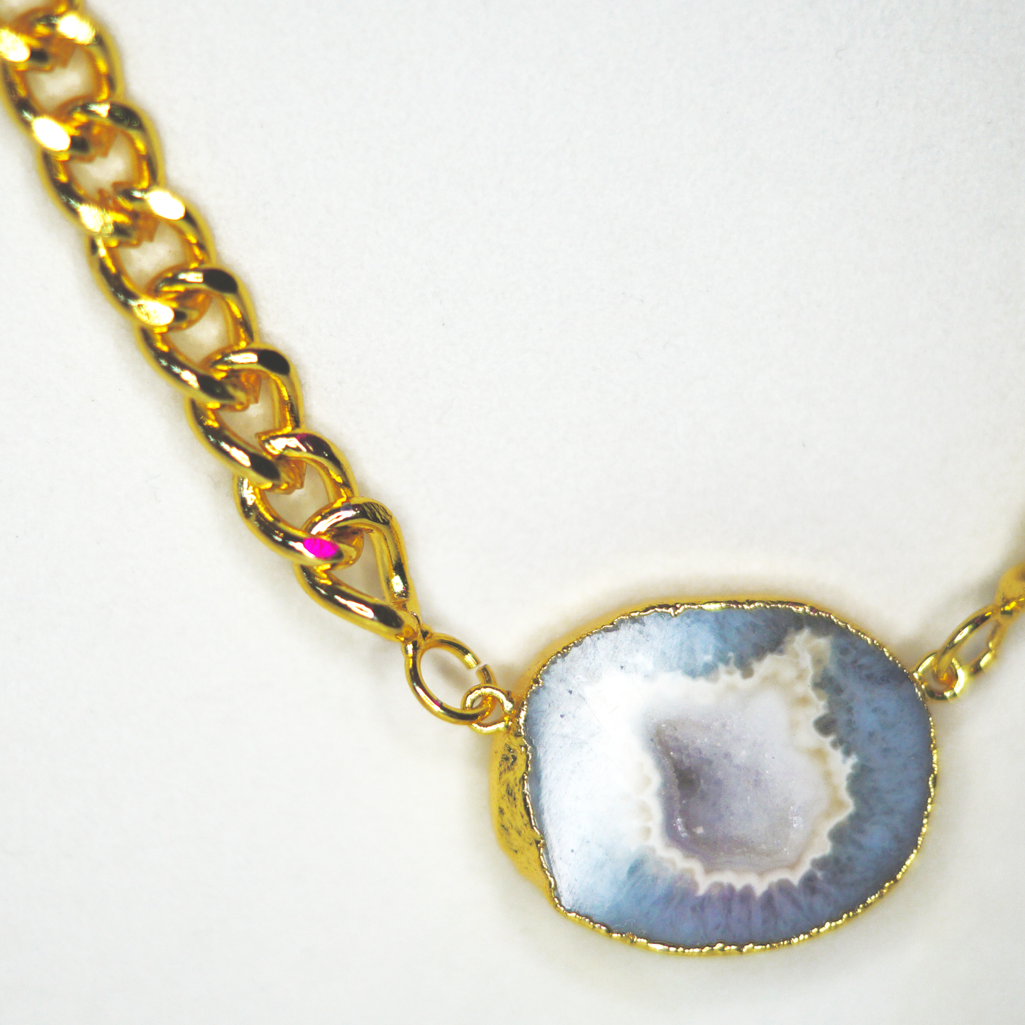Mega Gemstone Chunky Gold Necklace - Yaayaa London