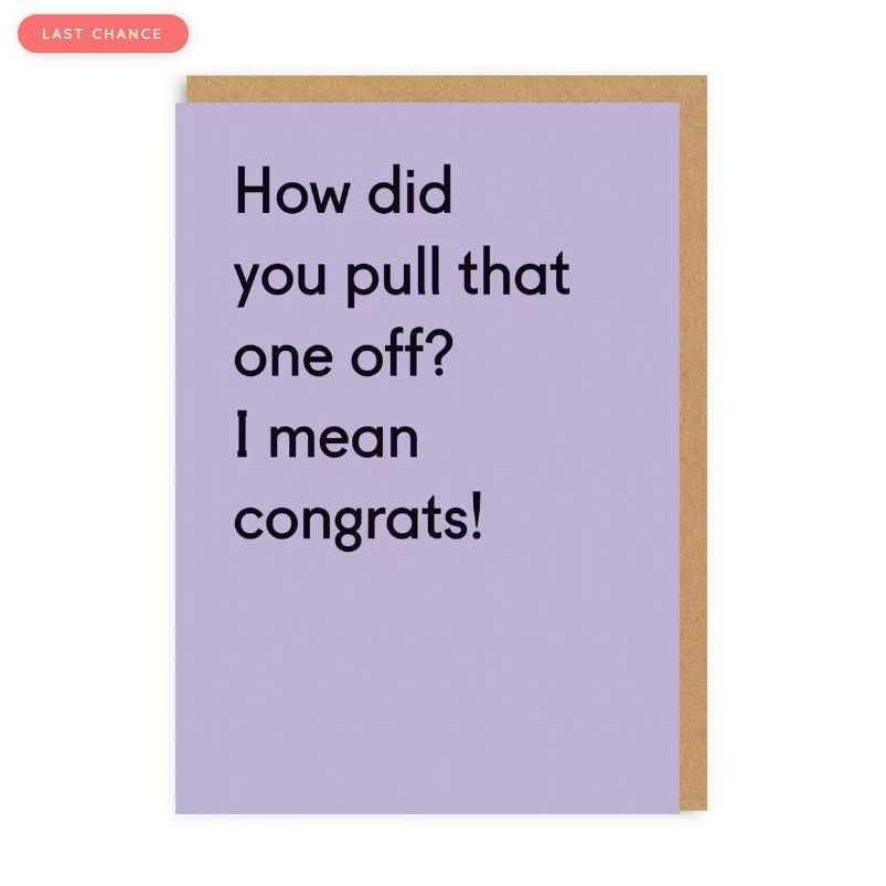 Congrats Purple Card