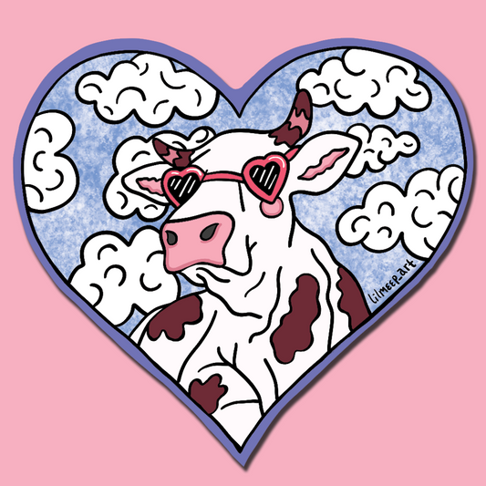 Happy Cow Sticker