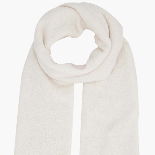 White scarf on a white background