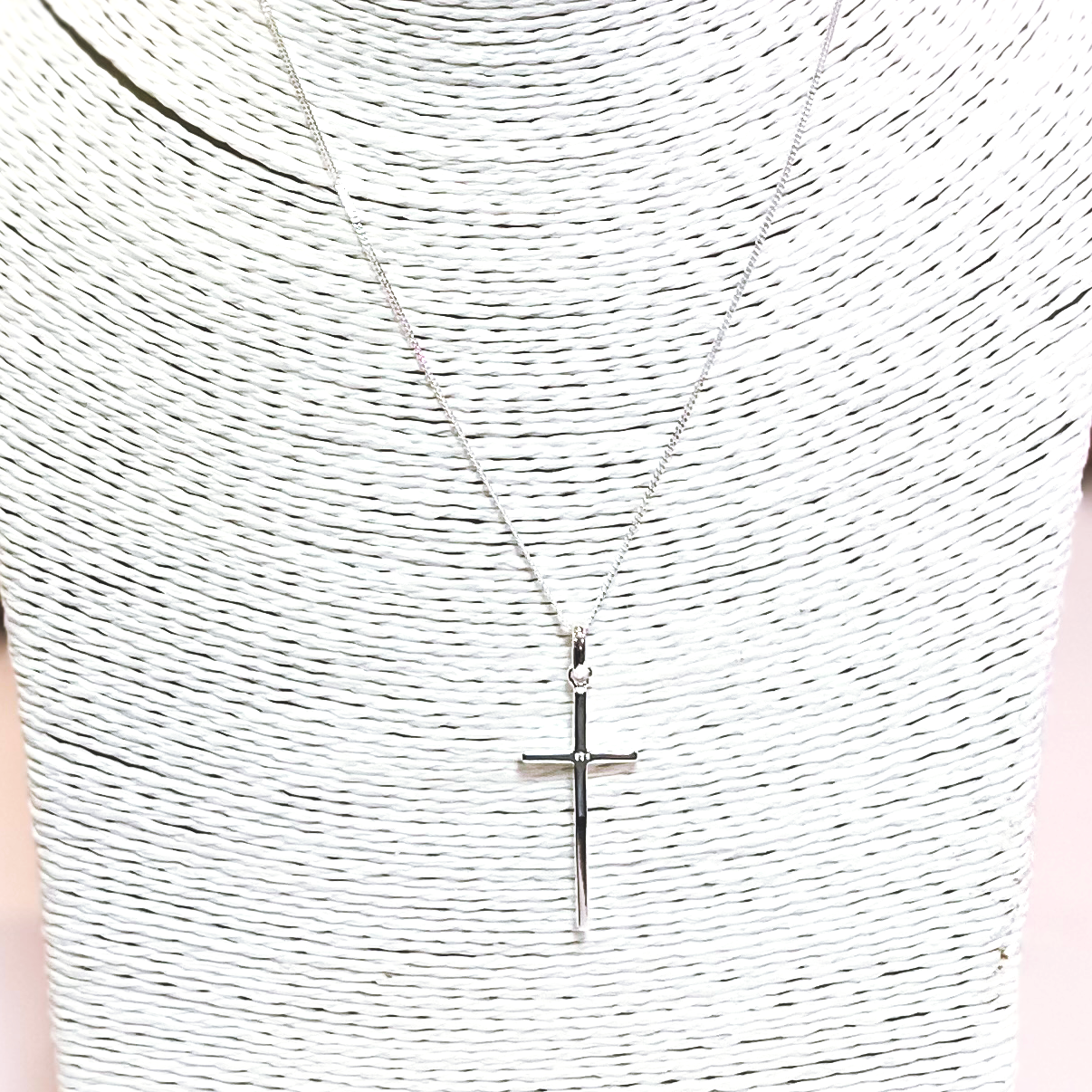 Cross Pendant Sterling Silver Necklace