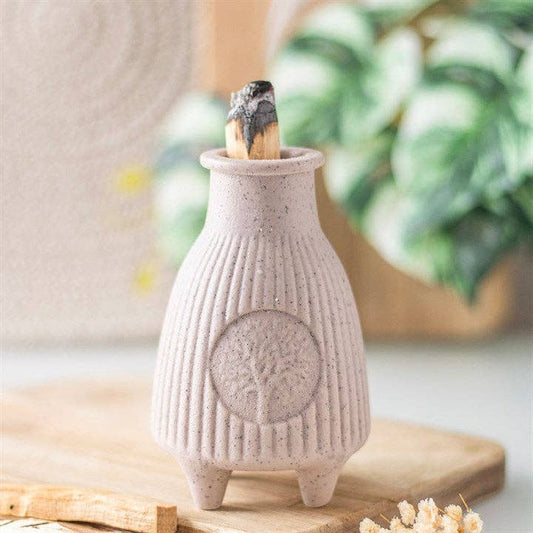 Ribbed Palo Santo Sacred Wood Stick Burner