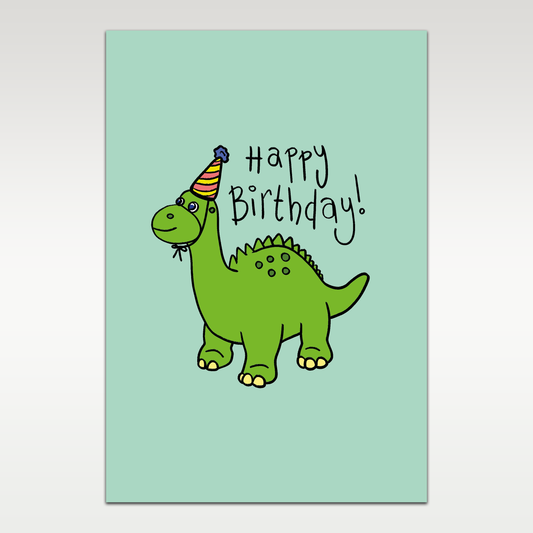 Happy Birthday Dinosaur Greetings card