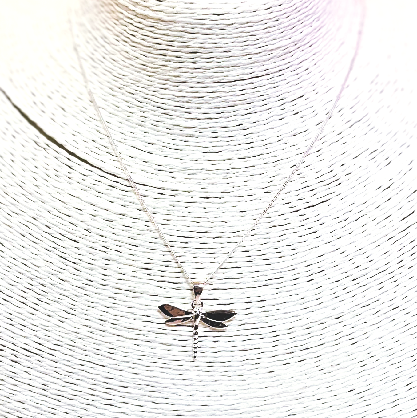 Dragonfly Pendant Sterling Silver Necklace
