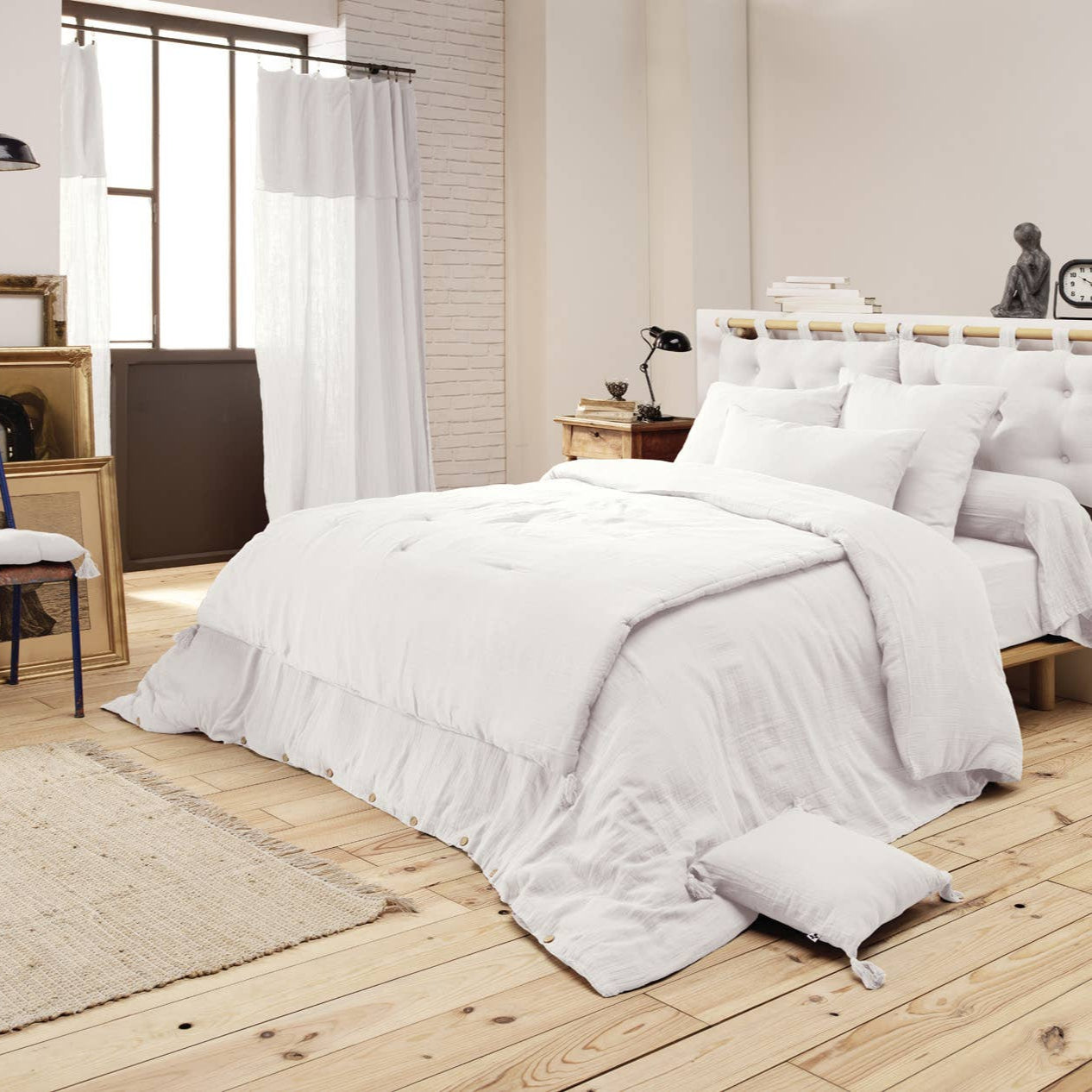 GAÏA Chantilly Cotton Gauze Quilt 150 x 150 cm