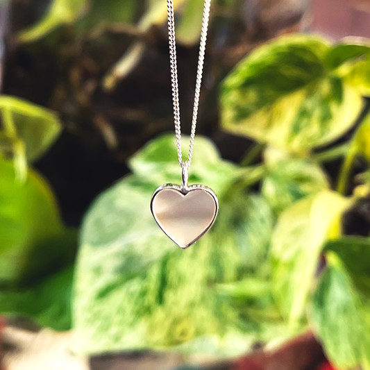 Semi-Precious Heart Pendant Necklace