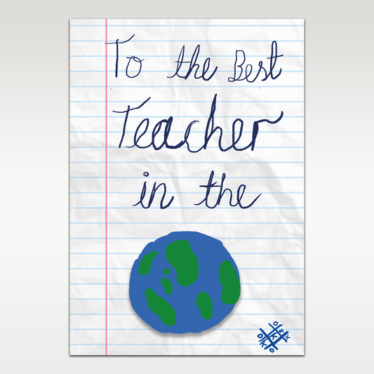 Best Teacher! Greetings card