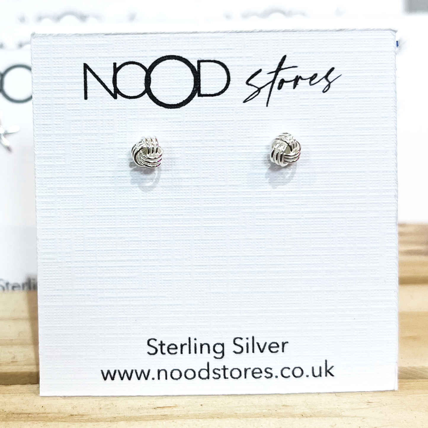 Silver Knots Studs