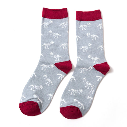 Dino Bones Socks Duck Egg