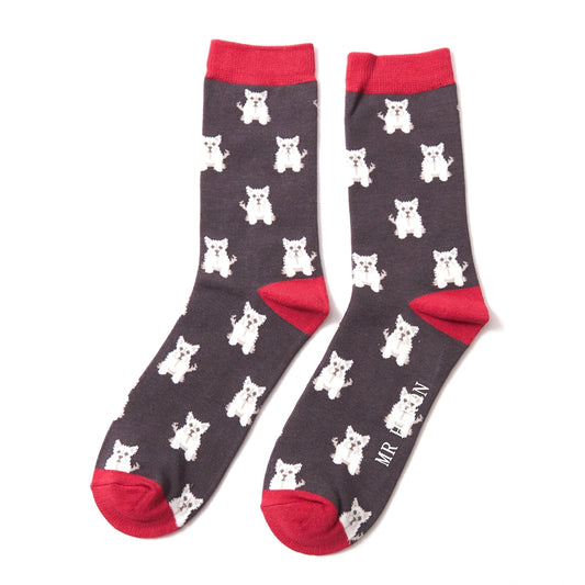 Mini Westies Socks Mr Heron