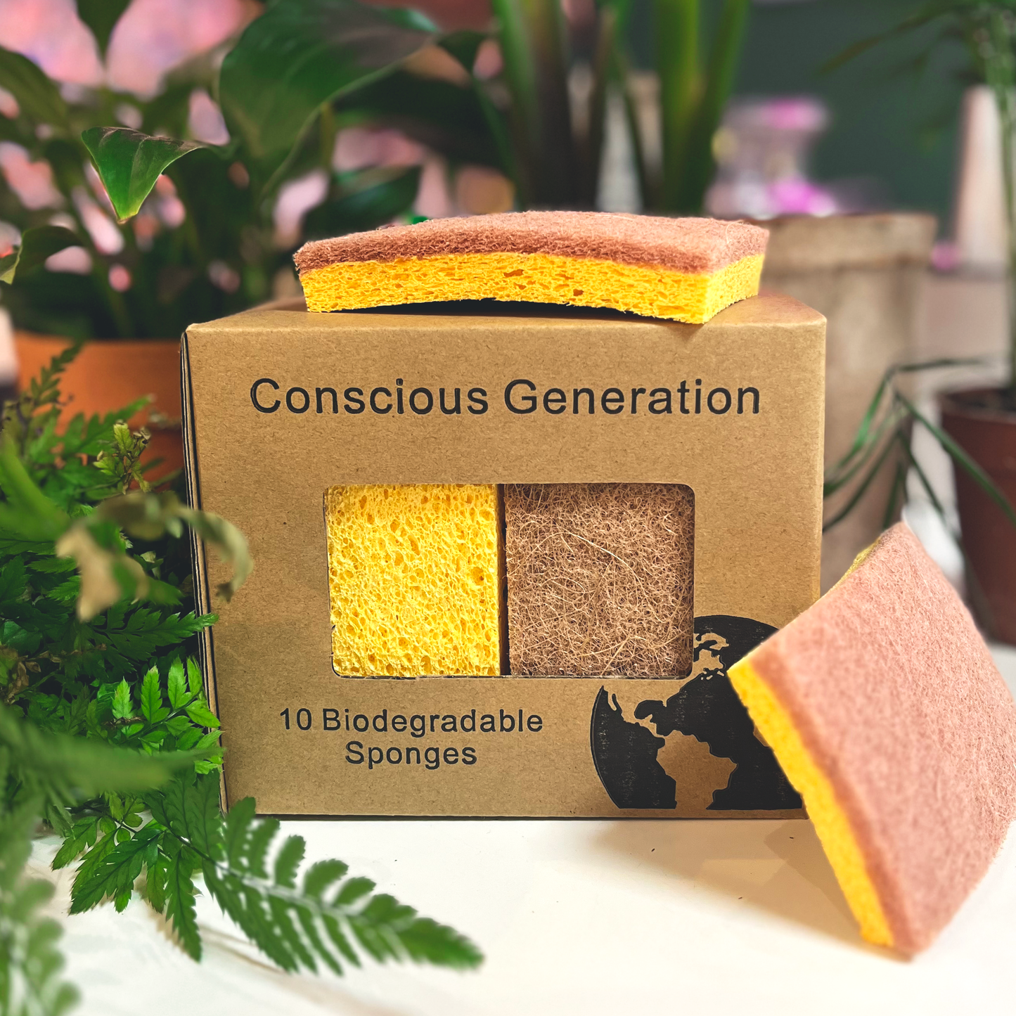 Biodegradable Compostable Sponges (pack of 10)