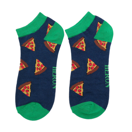 Pizza Slices Bamboo Trainer Socks