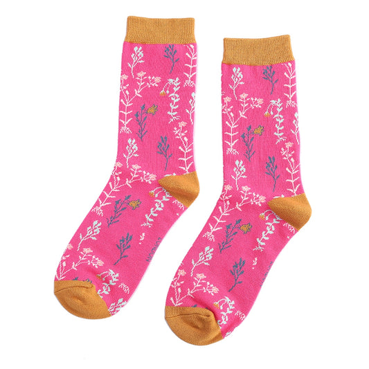 Wild Flowers Bamboo Socks